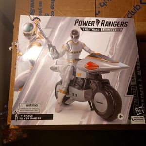 Power rangers lightning collection in space silver ranger with astro cycle